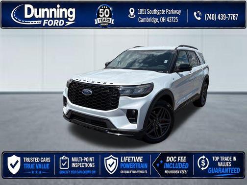 Space White Metallic 2026 Ford Explorer ST-Line