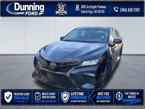 Midnight Black Metallic 2020 Toyota Camry TRD V6