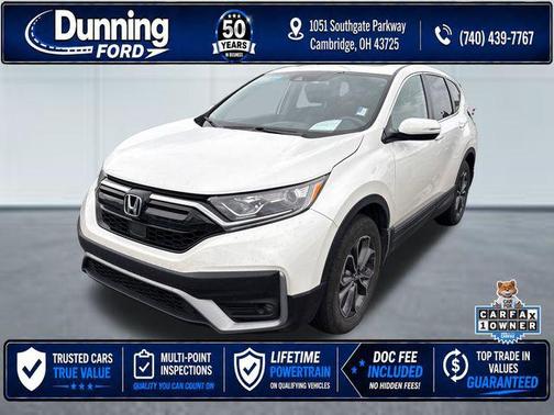 Platinum White Pearl 2022 Honda CR-V AWD EX