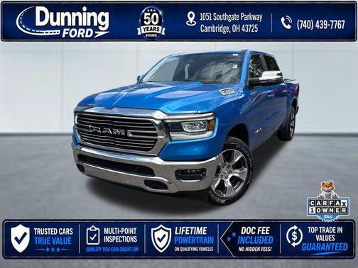 Hydro Blue Pearlcoat 2023 RAM 1500 Laramie
