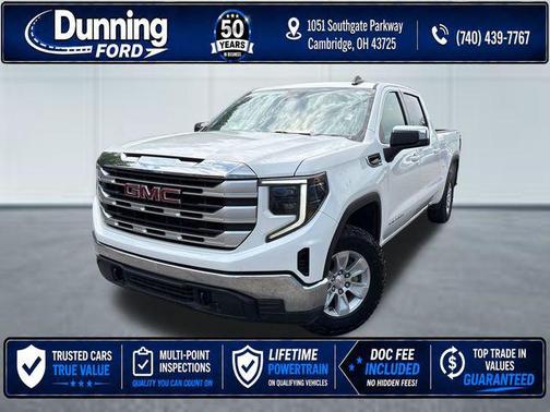 Summit White 2023 GMC Sierra 1500 SLE