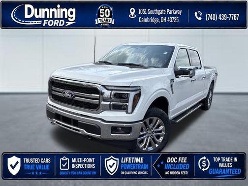 Star White Metallic Tri-Coat 2026 Ford F-150 Lariat