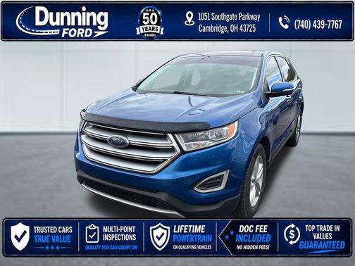 Lightning Blue Metallic 2018 Ford Edge SEL