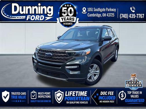 Forged Green Metallic 2024 Ford Explorer XLT