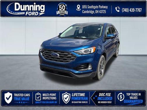 Atlas Blue Metallic 2020 Ford Edge SEL