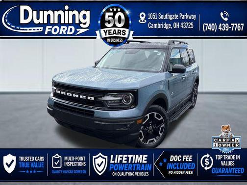 Azure Gray Metallic Tri-Coat 2024 Ford Bronco Sport Outer Banks