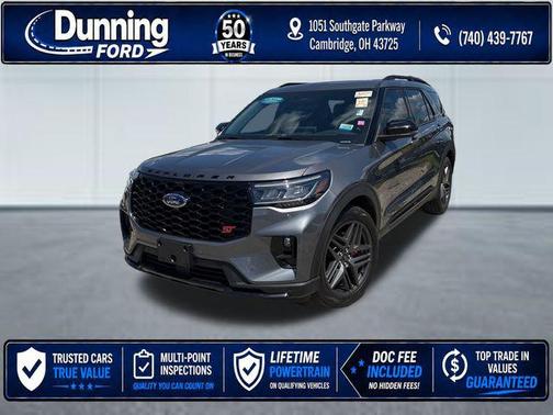 Carbonized Gray Metallic 2025 Ford Explorer ST
