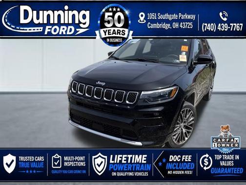 Diamond Black Crystal Pearlcoat 2023 Jeep Compass Limited