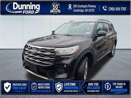 Agate Black Metallic 2025 Ford Explorer Active