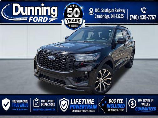 Agate Black Metallic 2026 Ford Explorer ST-Line