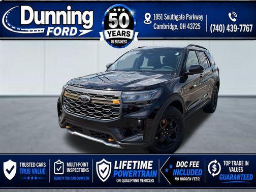Agate Black Metallic 2026 Ford Explorer Tremor