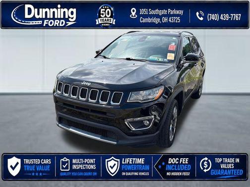 Diamond Black Crystal Pearlcoat 2019 Jeep Compass Limited