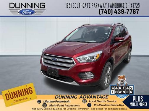 Red 2017 Ford Escape Titanium
