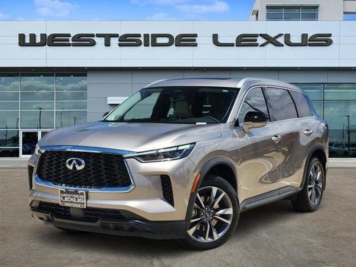 Warm Titanium 2025 INFINITI QX60 Luxe