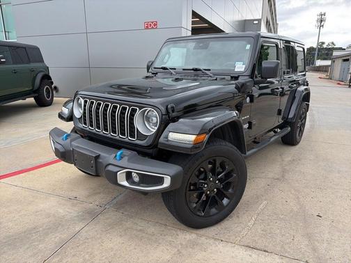 Black 2024 Jeep Wrangler 4xe Sahara