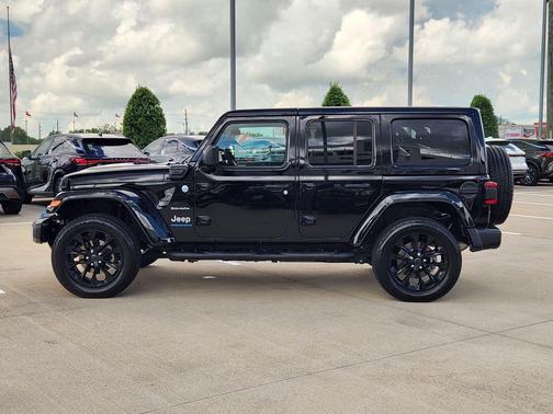 Black 2024 Jeep Wrangler 4xe Sahara