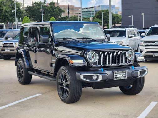 Black 2024 Jeep Wrangler 4xe Sahara
