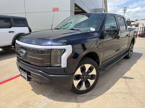 Blue 2023 Ford F-150 Lightning Platinum
