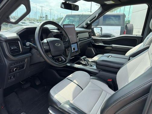 Blue 2023 Ford F-150 Lightning Platinum