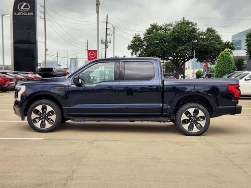 Blue 2023 Ford F-150 Lightning Platinum