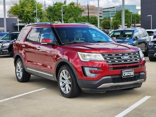 Red 2017 Ford Explorer Limited
