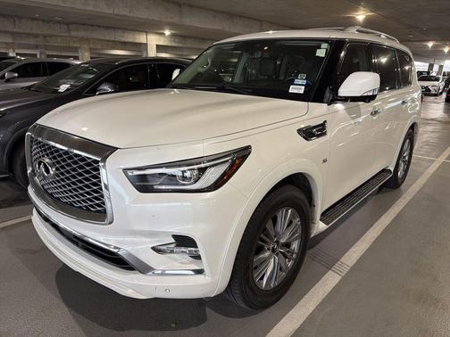 White 2020 INFINITI QX80 Luxe