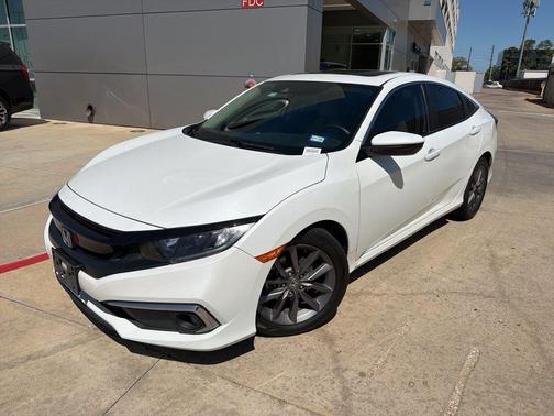 White 2020 Honda Civic EX