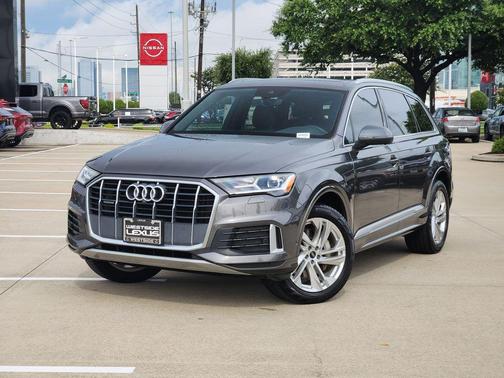 Gray 2021 Audi Q7 45 Premium Plus