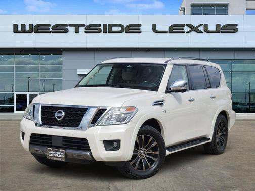 Pearl White 2019 Nissan Armada Platinum