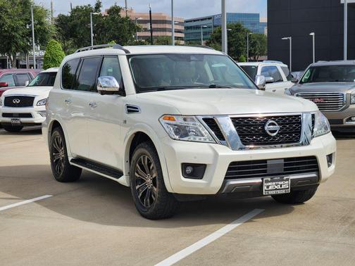Pearl White 2019 Nissan Armada Platinum