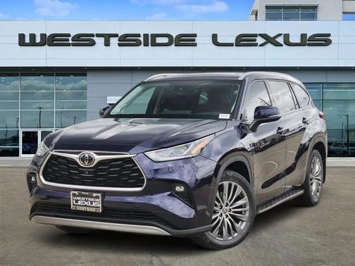 Blue 2022 Toyota Highlander Platinum