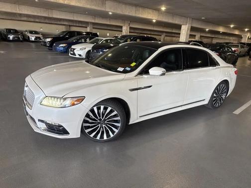 White 2017 Lincoln Continental Black Label