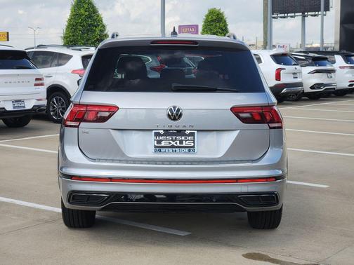 Silver Metallic 2022 Volkswagen Tiguan 2.0T SE R-Line Black