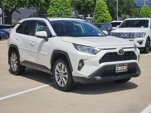 White 2021 Toyota RAV4 XLE Premium