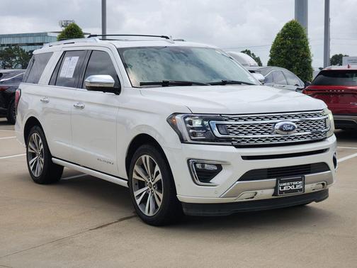 Star White Metallic Tri-Coat 2020 Ford Expedition Platinum