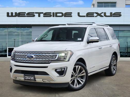 Star White Metallic Tri-Coat 2020 Ford Expedition Platinum