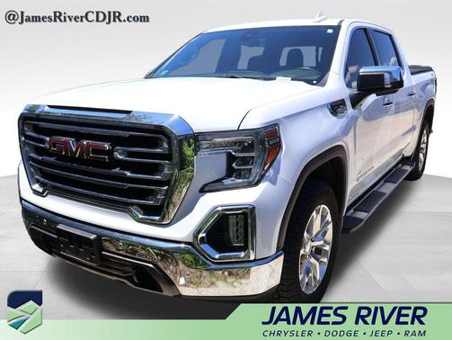 Summit White 2019 GMC Sierra 1500 SLT