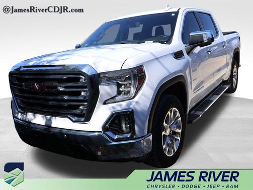 Summit White 2019 GMC Sierra 1500 SLT