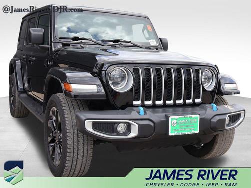 Black Clearcoat 2023 Jeep Wrangler 4xe Sahara