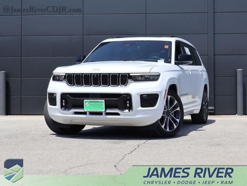 Bright White Clearcoat 2024 Jeep Grand Cherokee L Overland