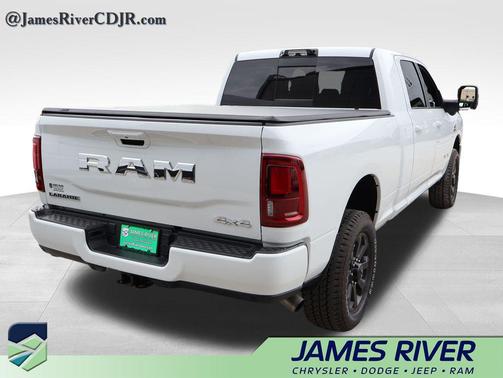 Bright White Clearcoat 2025 RAM 3500 Laramie Mega Cab 4x4 6'4' Box