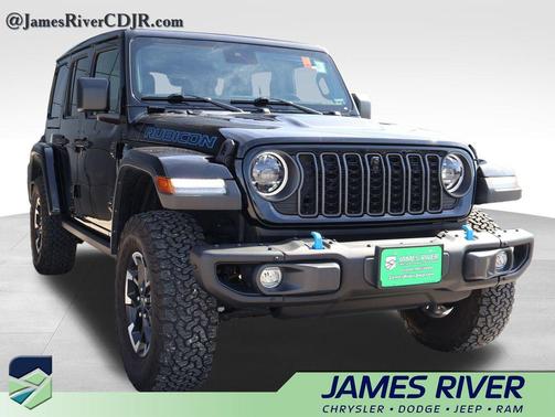 Black Clearcoat 2024 Jeep Wrangler 4xe Rubicon X