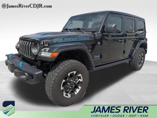 Black Clearcoat 2024 Jeep Wrangler 4xe Rubicon X
