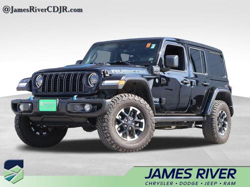 Black Clearcoat 2024 Jeep Wrangler 4xe Rubicon X
