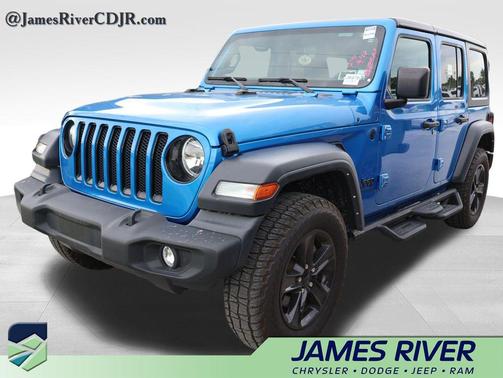 Hydro Blue Pearlcoat 2022 Jeep Wrangler Unlimited Sport Altitude