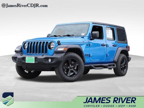 Hydro Blue Pearlcoat 2022 Jeep Wrangler Unlimited Sport Altitude