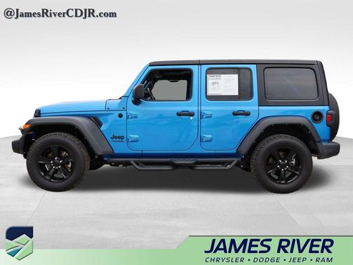 Hydro Blue Pearlcoat 2022 Jeep Wrangler Unlimited Sport Altitude