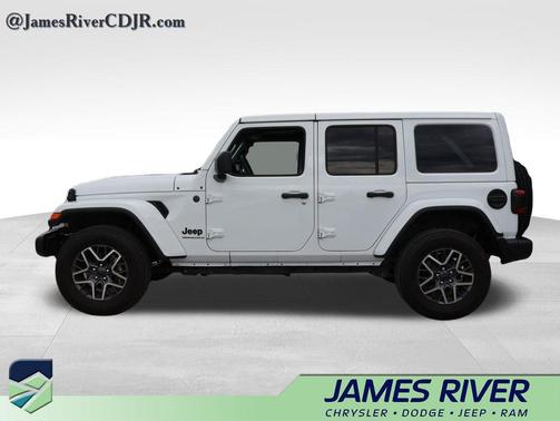 Bright White Clearcoat 2025 Jeep Wrangler 4-Door Sahara 4x4