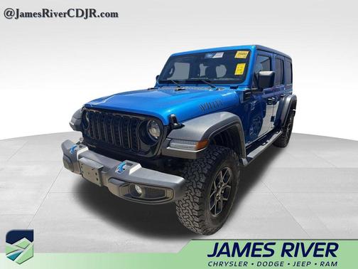 Hydro Blue Pearlcoat 2024 Jeep Wrangler 4xe Willys