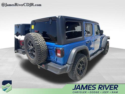 Hydro Blue Pearlcoat 2024 Jeep Wrangler 4xe Willys